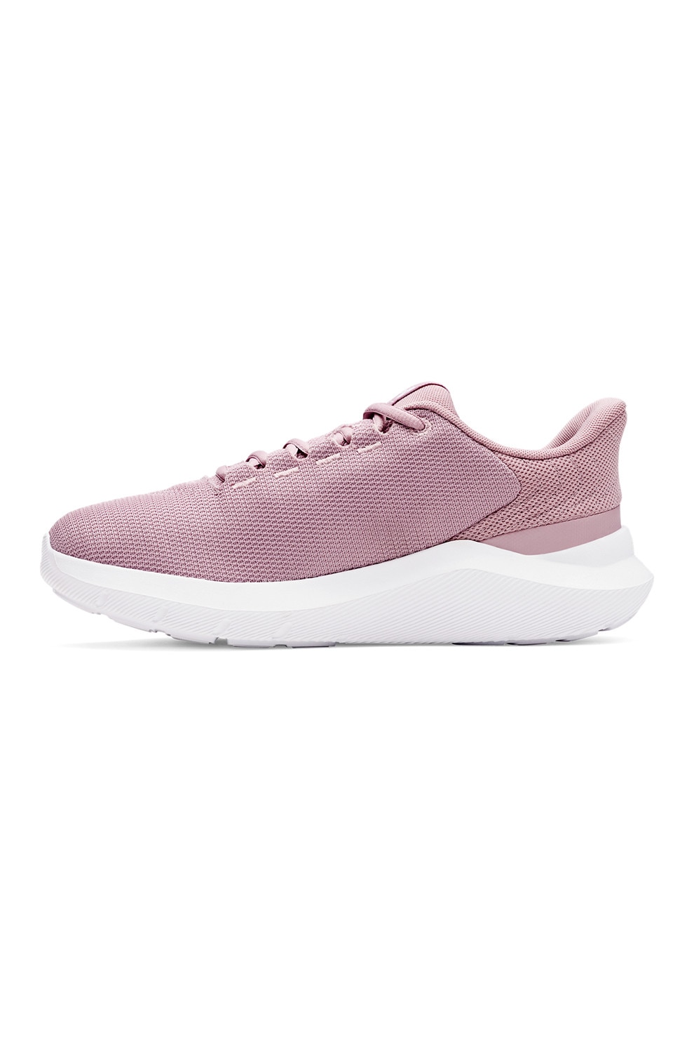 Under Armour, Pantofi Phade RN 3 de plasa pentru alergare, Alb optic, Roz prafuit, 5.5