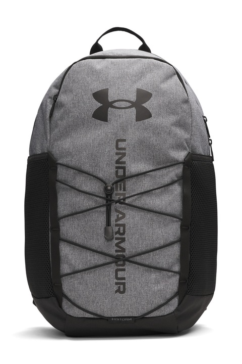 Спортна раница Under Armour, Hustle 6.0 - 26 л, Унисекс, Светлосив меланж, Черен