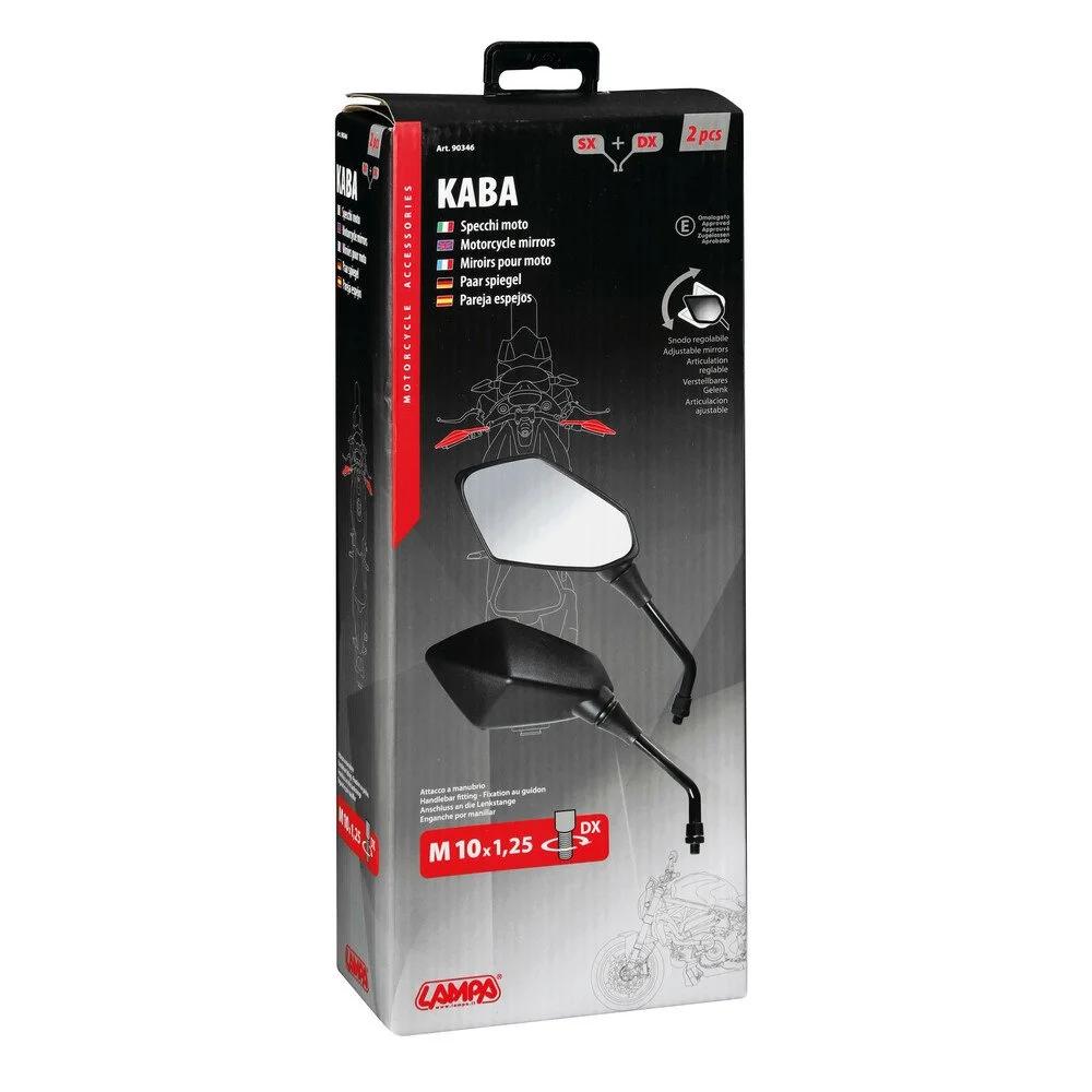 Set de 2 oglinzi moto LAMPA Kaba LAM90346, reglabile, montare pe