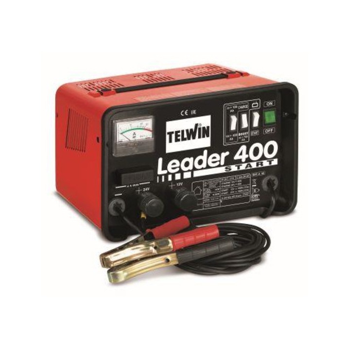 Incarcator si Booster Auto Telwin Leader 400 Start, 230V, 12-24V, Model TW807551