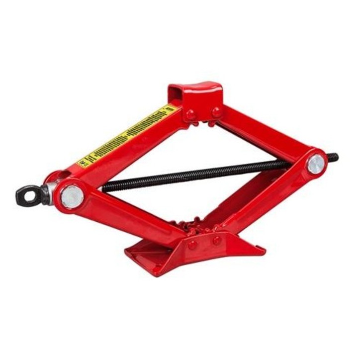 Cric mecanic foarfeca PETEX, 1 tona, cursa 80-330 mm, rosu