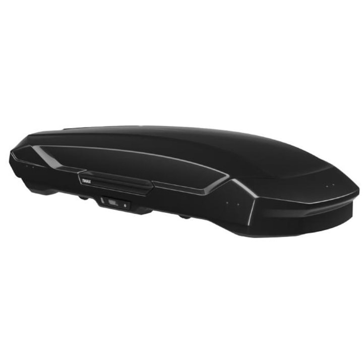 THULE Motion 3 XL 639800 autó tetőbox, 500 literes kapacitás, mindkét oldalról nyitható, maximális terhelhetőség 75 kg, mérete 215 x 89 x 43 cm, fényes fekete kivitel