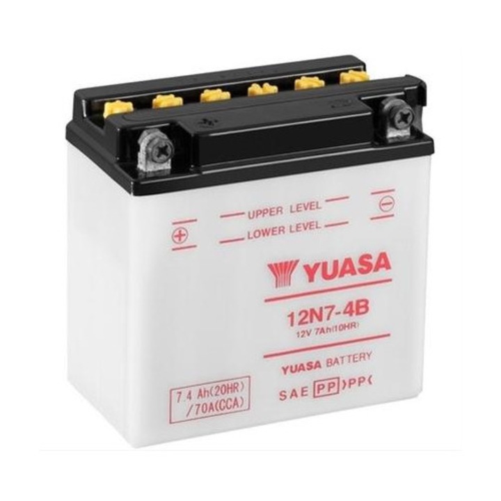 Acumulator Moto Yuasa 12N7-4B 12V 7Ah 70A (DC - fara acid)