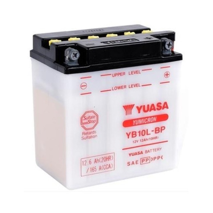 Motor Akkumulátor 12V 12Ah 165A YB10L-BP (Sav nélkül) - Yuasa