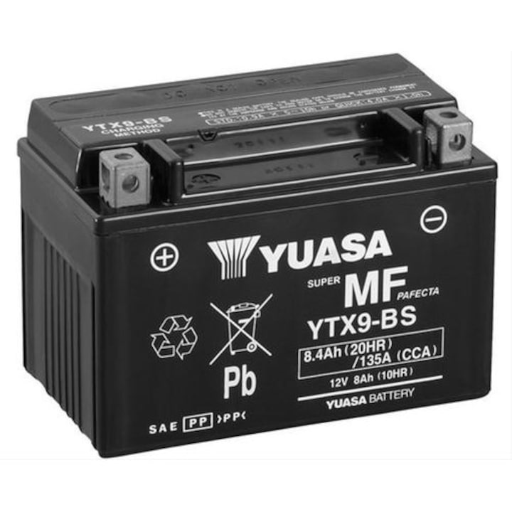 Acumulator Moto YUASA YTX9-BS 12V 8Ah 135A (CP)