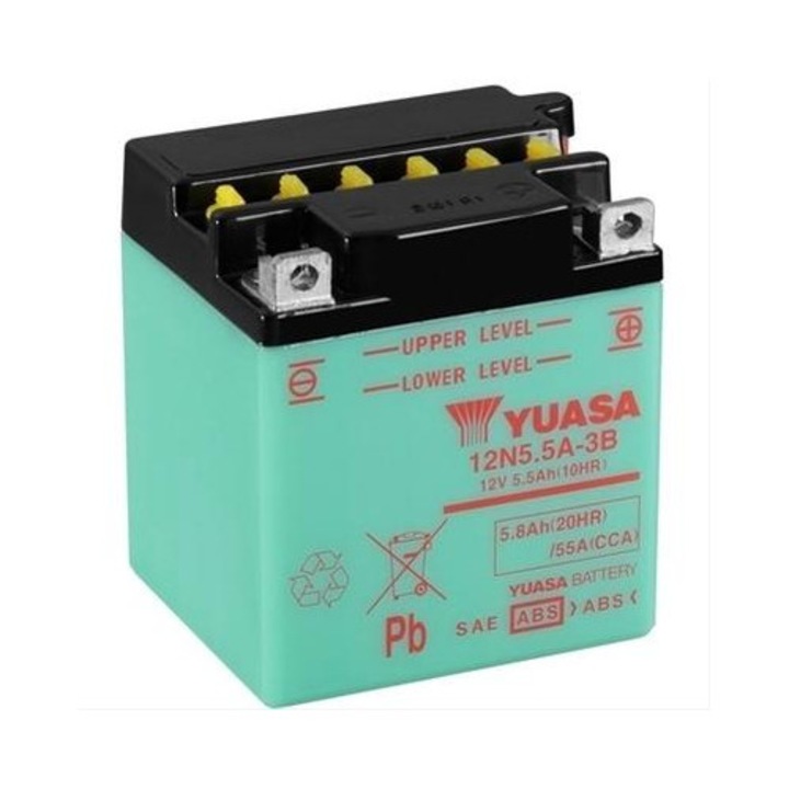 Acumulator Moto YUASA 12N5.5A-3B 12V 5.5Ah 55A (CP)