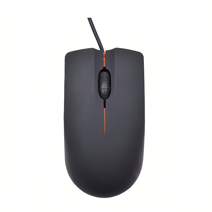Mouse portabil M-20, design compact, textura mata, ergonomic, set de 2 bucati