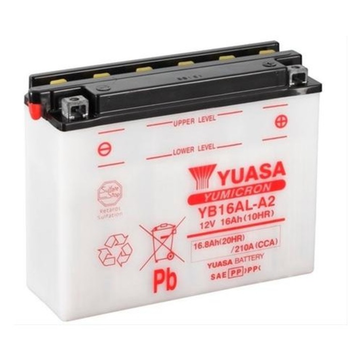 Acumulator Moto YUASA YB16AL-A2 12V 16Ah 210A (CP)