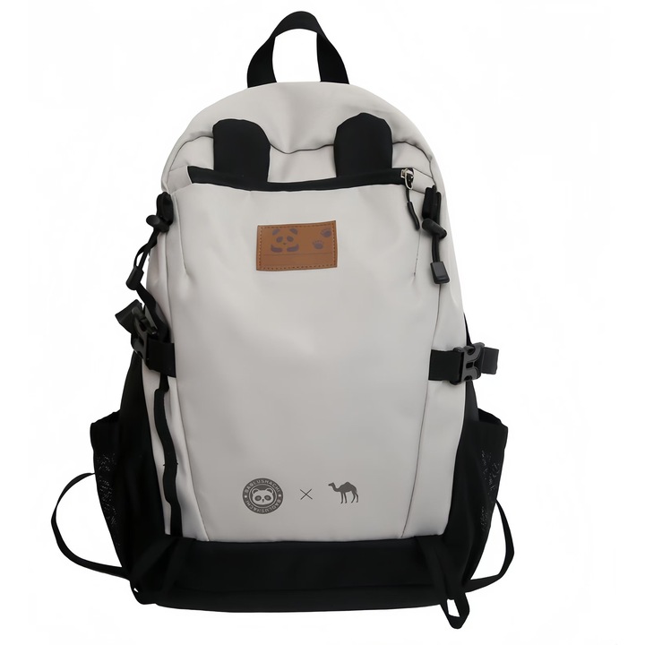 Раница, Многофункционална, в стил панда, презрамки с дишащ мрежест дизайн, водоустойчив найлон, 29x13x47.5см
