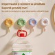 Set 12 cuiere, forma de gogoasa, impermeabil, rezistent la umezeala, cu capacitate de incarcare extrem de mare, are spate adeziv, utilizare sigura, carlig extra mare, versiune de calitate, Multicolor