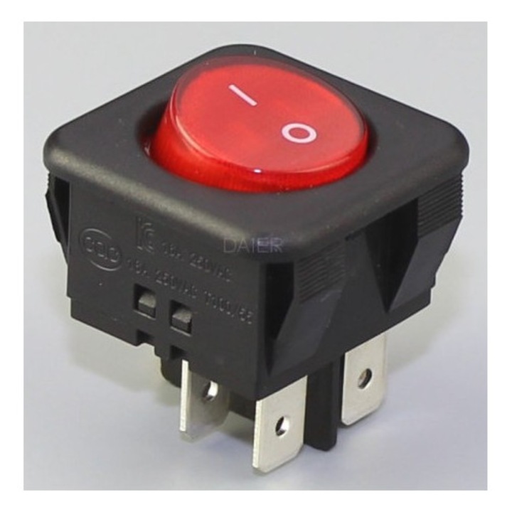 Comutator 30x30mm 16A 250V