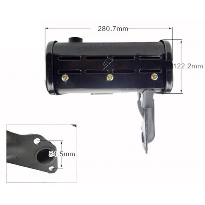 Ауспух за дизелов двигател 186F