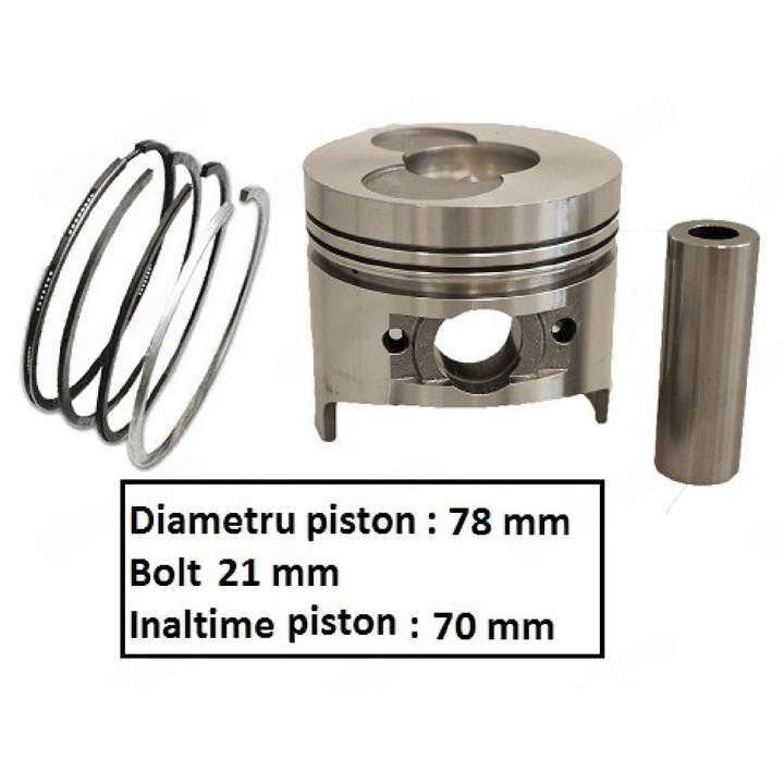 Piston generator diesel Ø 78 mm (7 cai putere)