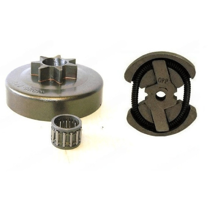 Ambreiaj complet pentru drujbe Husqvarna 136, 137, 141, 142, pas 3.25