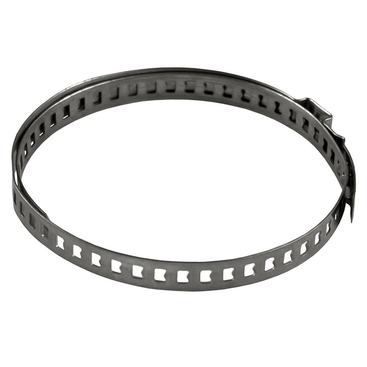 Set de 100 cleme metalice JBM 11890, diametru de prindere intre 50-125 mm