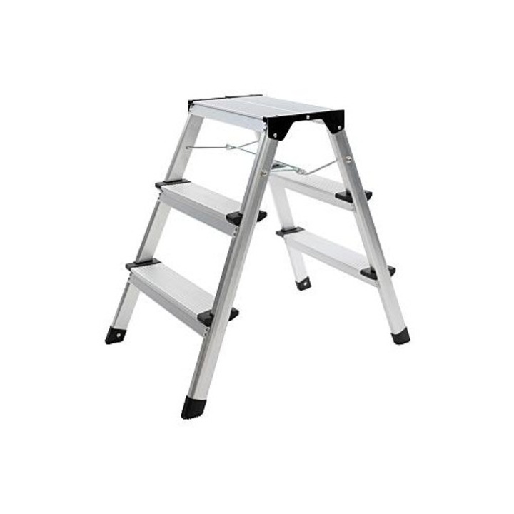 Scara pliabila din aluminiu SW-Stahl SW20922L, 3 trepte, capacitate maxima 150 kg