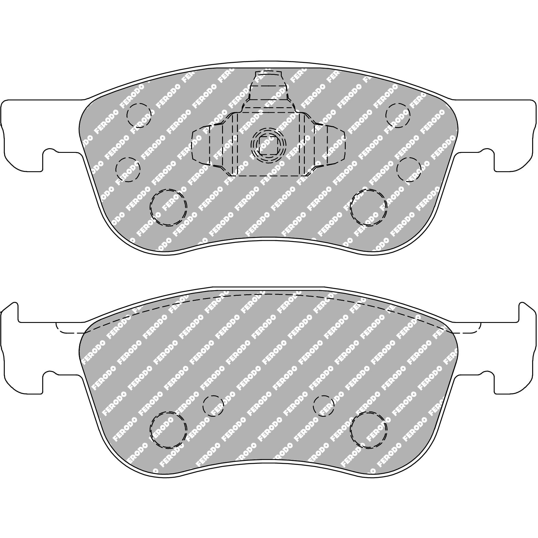 Set placute de frana racing pentru motociclete FCP4816W - Ferodo