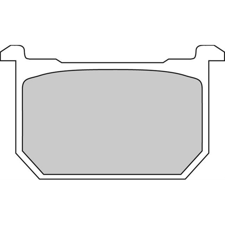 FDB298P Set Placute Frana Organice Moto - Ferodo Racing, compatibil cu Kawasaki GPZ, Z LTD (1981-1986)
