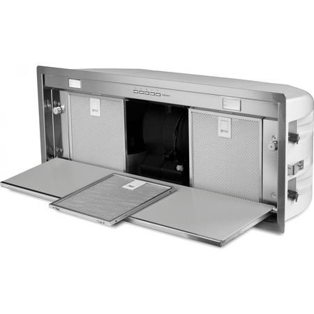 Hota Incorporabila Falmec GRUPPOINC7080A, Capacitate absorbtie 800 mc/h, Clasa A+, Motor Green Tech, Aspiratie perimetrala, Dynamic LED, 70 cm, Argintiu