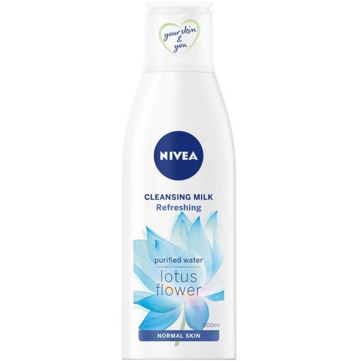Lapte demachiant Nivea pentru ten normal, 250 ml