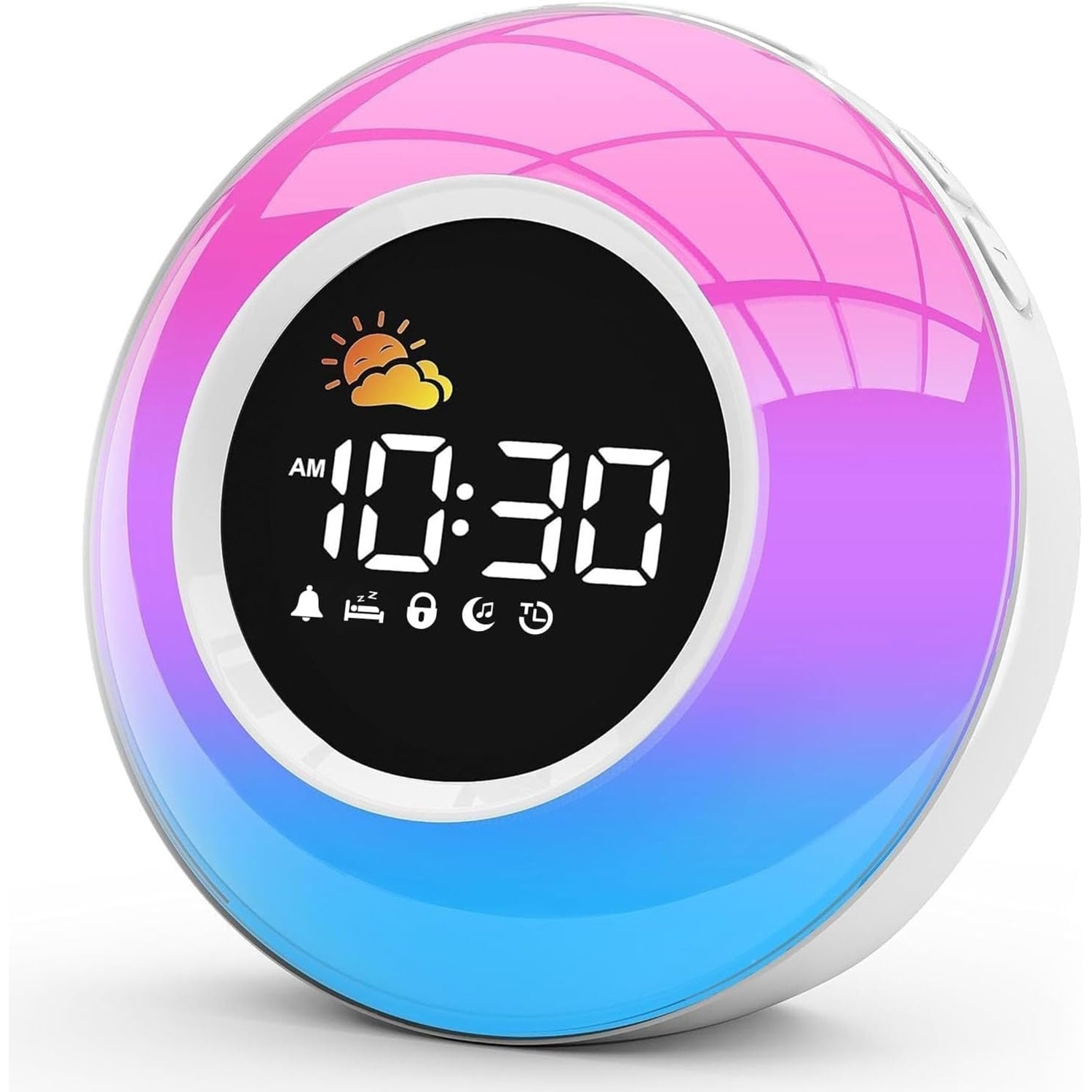 Ceas Timer Ceas Digital, YeeLei®, 10 Culori Ajustabile, Doua Alarme, Dispozitiv ...