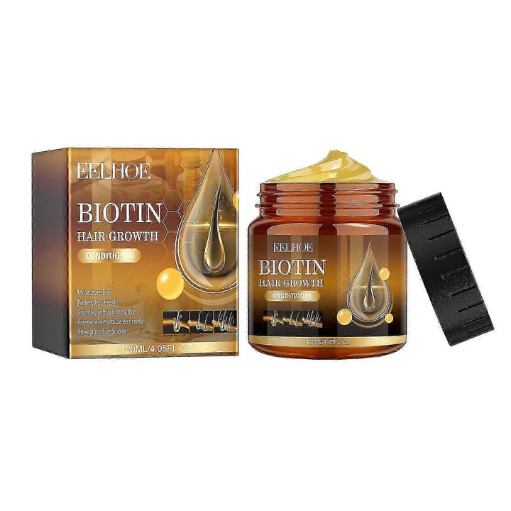 Балсам за коса Biotin Premium, 120гр, с растителни екстракти, за растеж на косата, хидратация, кутия