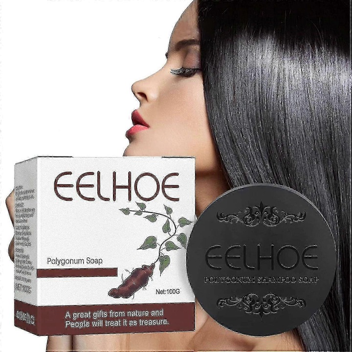 Sapun pentru par Polygonum, 3 bucati, curatare profunda, stimuleaza cresterea parului, 100g