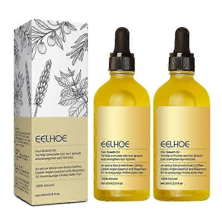 Ulei esential de rozmarin pentru cresterea parului, set 2x60ml, anti-cadere, reparare par deteriorat