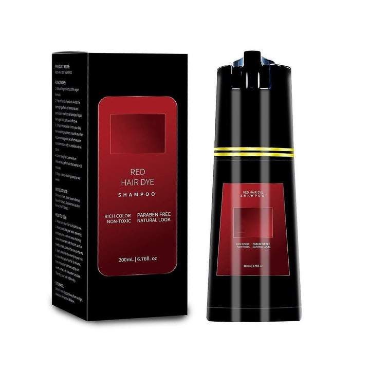 Оцветяващ шампоан за коса 3 в 1, Polar Hair Care, 200мл, червен, за всеки тип коса