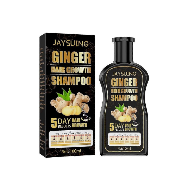 Sampon de par Jaysuing Of Ginger, anti-matreata, pentru par gros si voluminos, 500ml