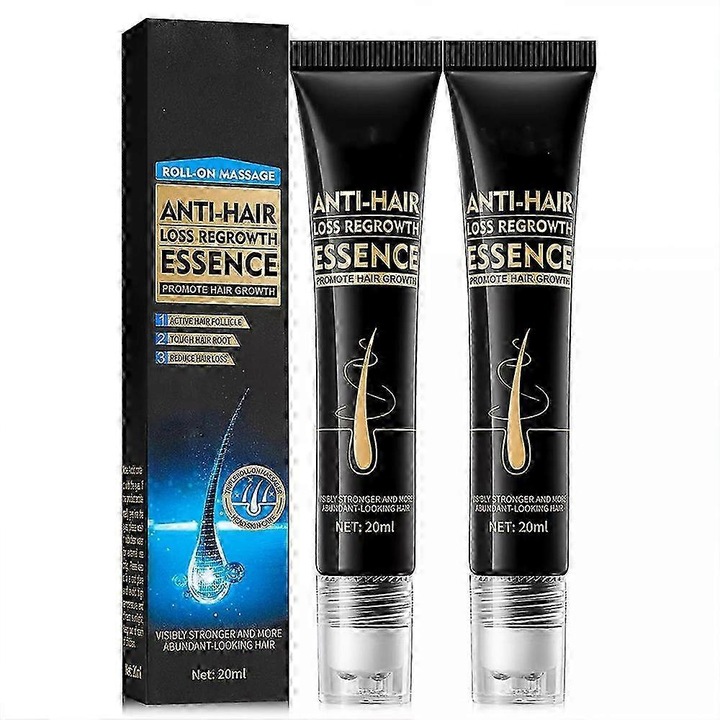 Ser set 2x esenta anti cadere par, ser eficient pentru regenerare, reparare, 100ml
