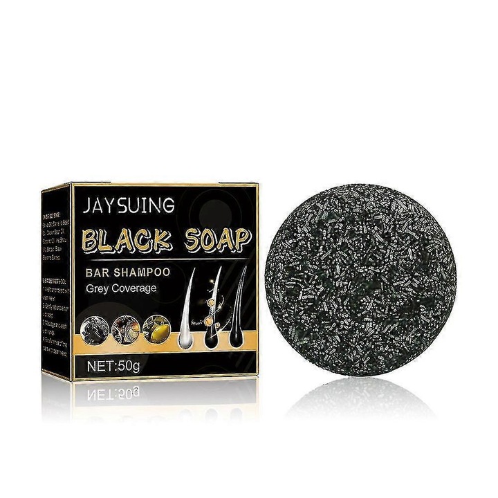 Сапун за потъмняване на коса, 50g, натурални съставки, 6.3x6.3x2.8cm, комплект от 2 броя