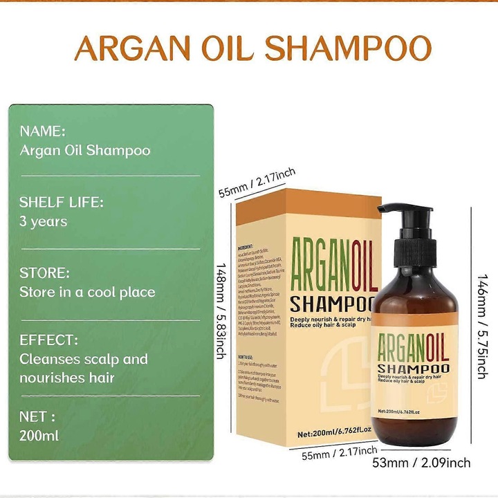 Sampon cu ulei de argan, pentru toate tipurile de par