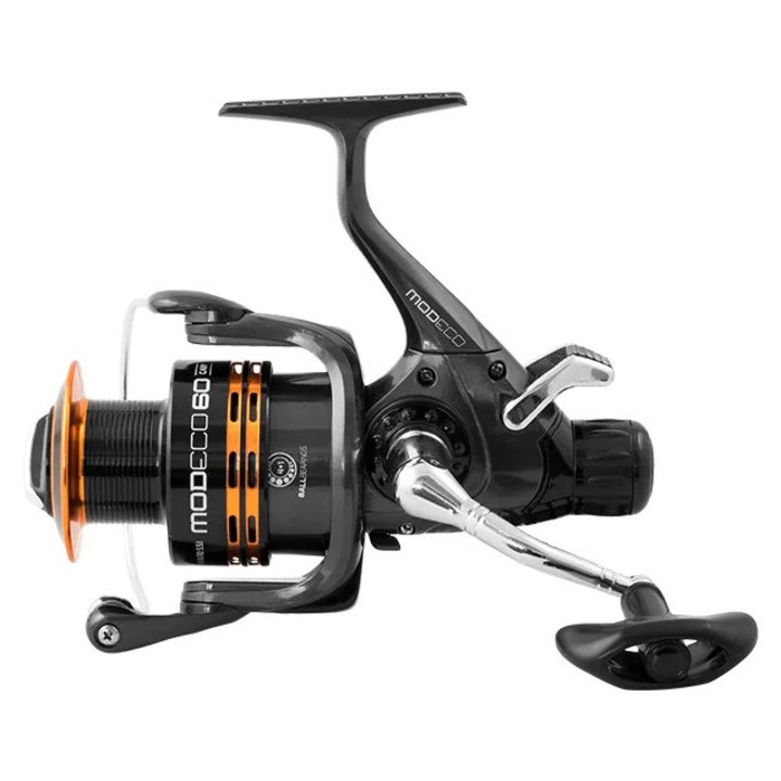 Mulineta Delphin Modeco Carp 6000, Baitrunner, 4+1 Rulmenti, Tambur Metalic