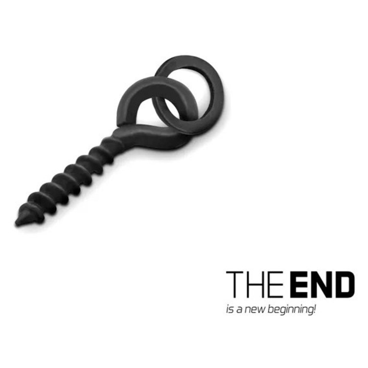 Винтове с ухо Delphin The End Pop Screw, 15 Бр./Плик, Размер М, за фиксиране на изплуващи примамки