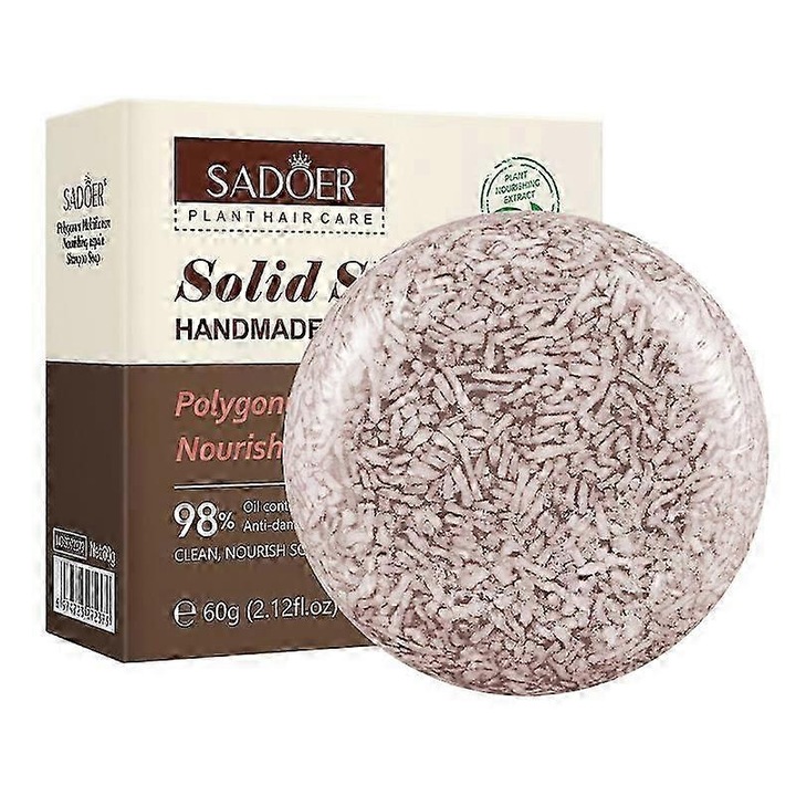 Твърд сапун за дълбоко почистване, натурални екстракти, за всеки тип коса, 100гр, SADOER