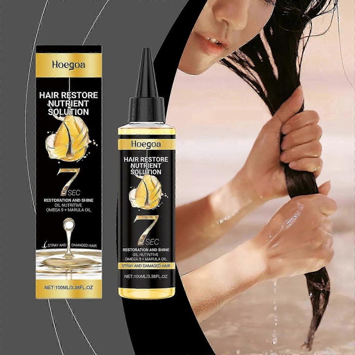 Tratamente si masca de par, Ulei esential Marula, 1pc, hraneste si intareste parul, non-gras, HOEGOA