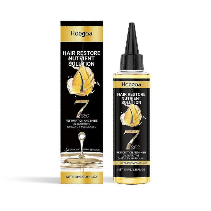 Tratament pentru par, Ulei esential de Marula, Set 2 buc, hraneste si intareste parul, 100ml