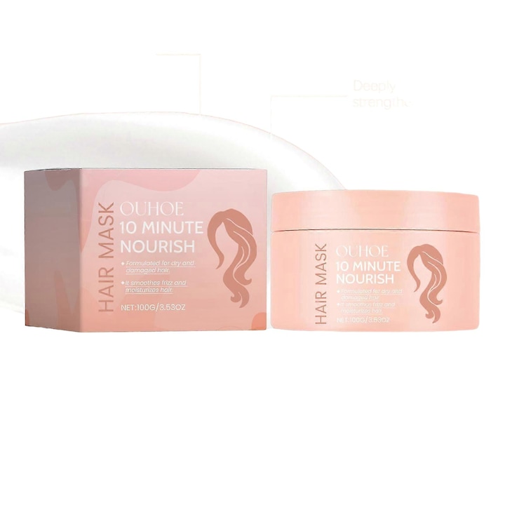 Masca de par de 10 minute, tratament hidratant, pentru par uscat si deteriorat