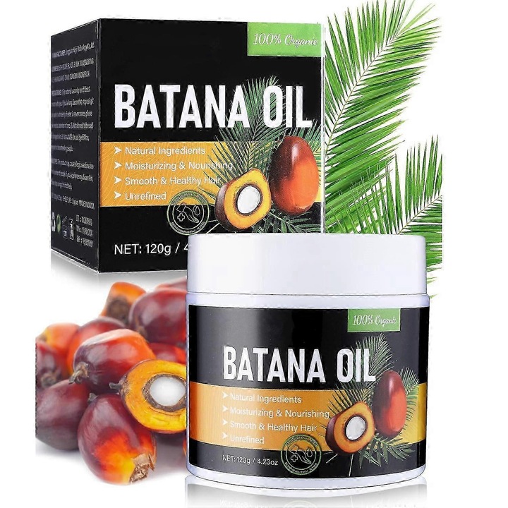 Ulei de Batana 100% Organic pentru Cresterea Parului, Hidrateaza si Conditioneaza, 1Pcs