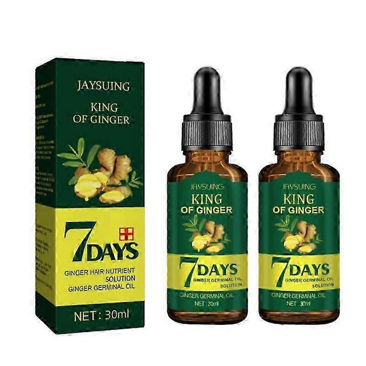 Етерично масло от джинджифил за коса, jaysuing, 30мл, контрол на омазняването, комплект 2 броя