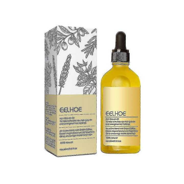 Ulei esential de rozmarin pentru cresterea parului, 60ml, anti-cadere, reparare par deteriorat, 11.8x3.5x3.5cm EELHOE