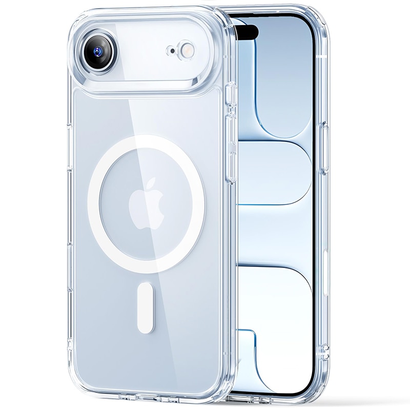 Husa de Protectie, Husa Compatibila cu Incarcare Magsafe pentru iPhone 17 Air, MOGU® pentru Incarcare Wireless, Margini Ridicate pentru Protectia Ecranului si a Camerelor, Absorbtie de soc anti-coliziune pe patru fete, din Material PC+TPU