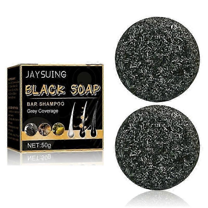 Сапун за черна коса, 50гр, зехтин, кокосово масло, 6.3x6.3x2.8см