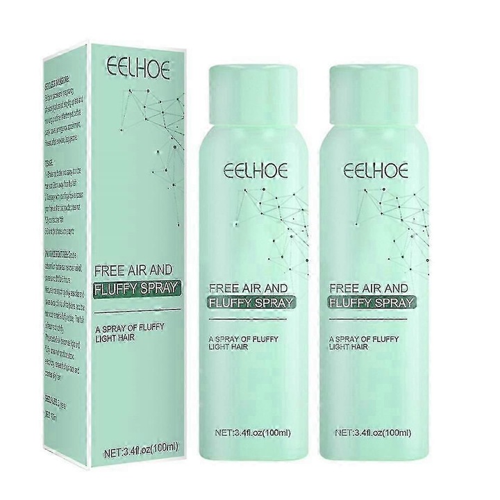 Spray uscat pentru par, 100ml, efect pufos, 14.5x3.8x3.8cm, set 2 bucati