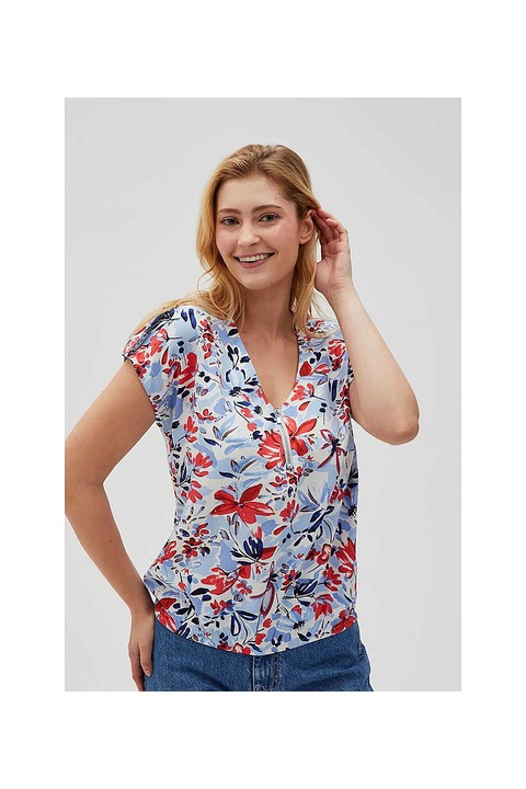 Bluza de dama, Moodo, viscoza, multicolora, 46 EU