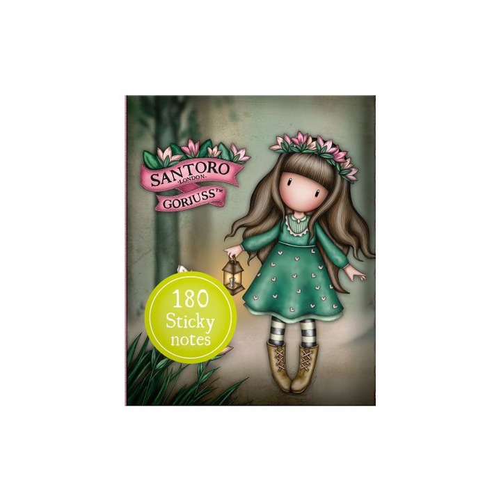 Лепящи листчета Santoro Gorjuss In The Forest Woodland Wildflower,7.5 x 9.5 x 1.5 см