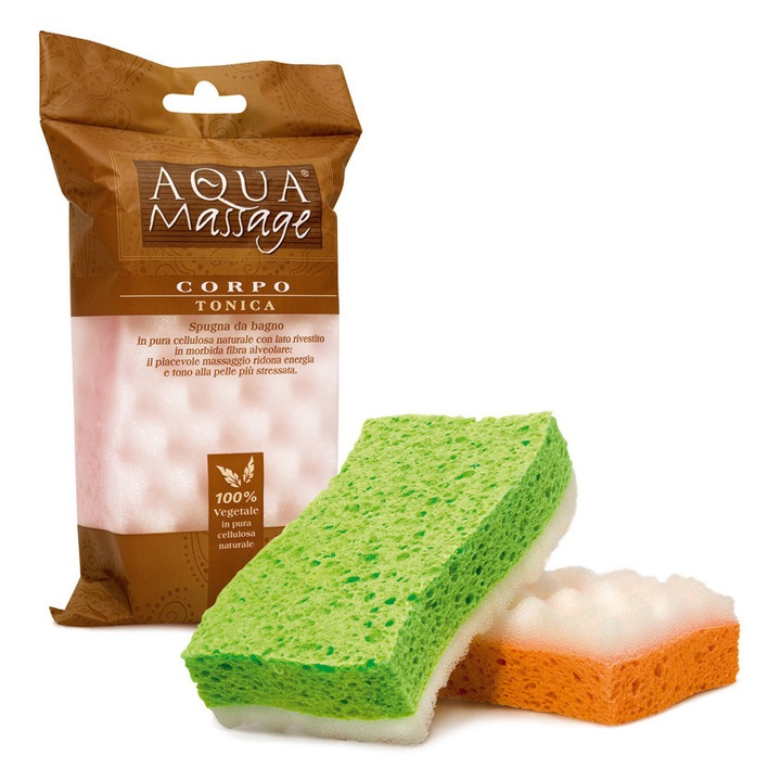 Arix fürdőszivacs, cellulóz, hipoallergén, 14,5x9cm