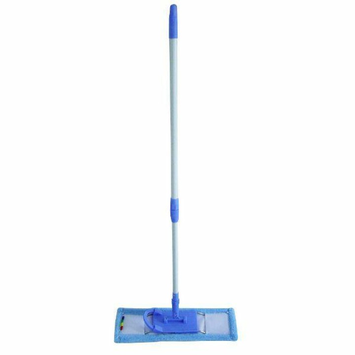 Mop de curatare auto Lumarko, model Daf Mikro, 44x14cm, telescopic, albastru, 125cm