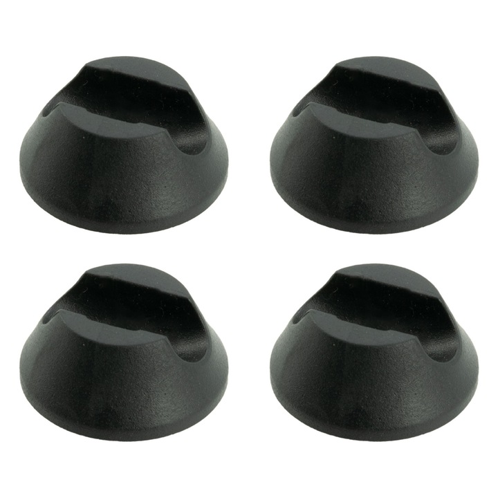 Set 4 suporturi pentru picioare mese si scaune, B&B, plastic, negru, 31x15mm